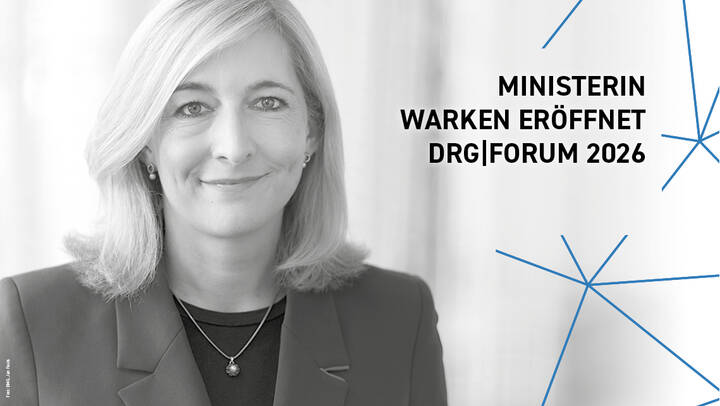 Bundesgesundheitsministerin Nina Warken eröffnet das DRG|FORUM 2026  Ministerin Warken kommt zum DRG|FORUM