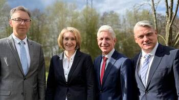 Dr. Martin Meyer, Dr. Franziska Breunig, Rainer Rempe und Cord Meyer