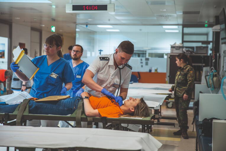 Großübung Bundeswehrkrankenhaus Ulm