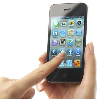 Starten einer App auf einem Smartphone