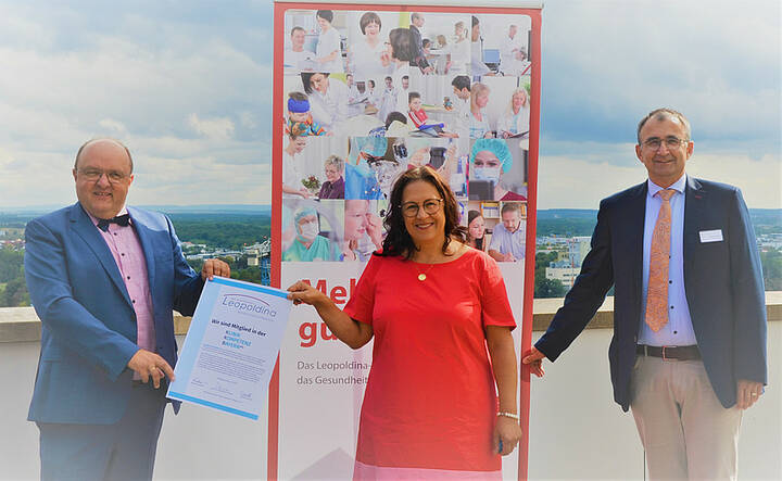 Prof. Dr. Alexander Schraml, Ayfer Rethschulte und Jürgen Winter (v.l.).