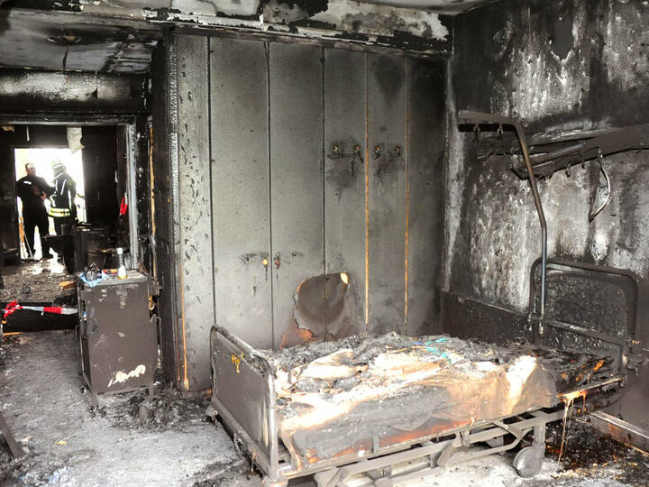 Krankenhaus nach Feuer evakuiert