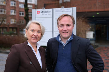 Kerstin Ganskopf und Philipp zu Löwenstein leiten Flensburger Krankenhäuser