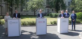 Rahmen für neues Herzzentrum in Berlin stehen