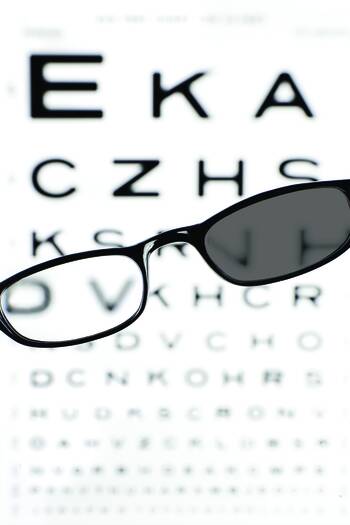 Auf einem Auge blind