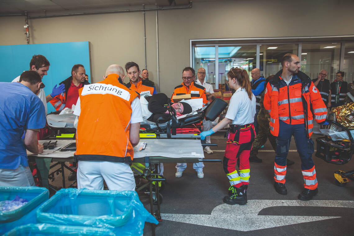 Großübung Bundeswehrkrankenhaus Ulm Großübung Bundeswehrkrankenhaus Ulm