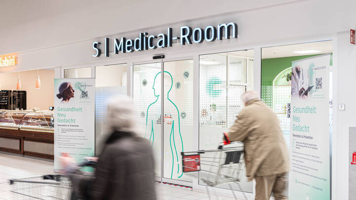 Kaufland & Sana starten Telemedizin-Projekt im Supermarkt S | Medical-Room in der Kaufland-Filiale Mosbach