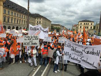 Warnstreik an kommunalen Kliniken am Montag
