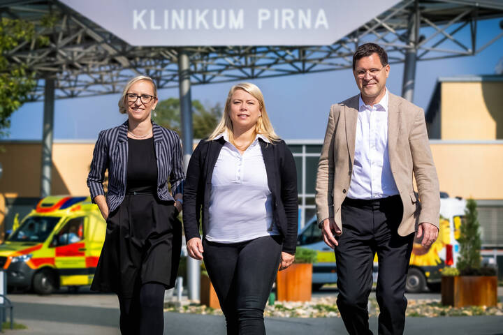Neues Trio leitet Helios Klinikum Pirna